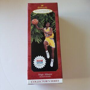 NWT - Magic Johnson, Hoop Stars #3 in series Hallmark Keepsake Ornament